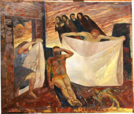 Lazurus.  1980. Oil on Canvas.  152cm x 184cm
