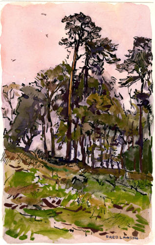 Coppice. Watercolour C. 1948