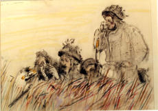 B.A.O.R. Exercises: 'Lionheart' Sept 1984  Westphalia.  from sketchbook